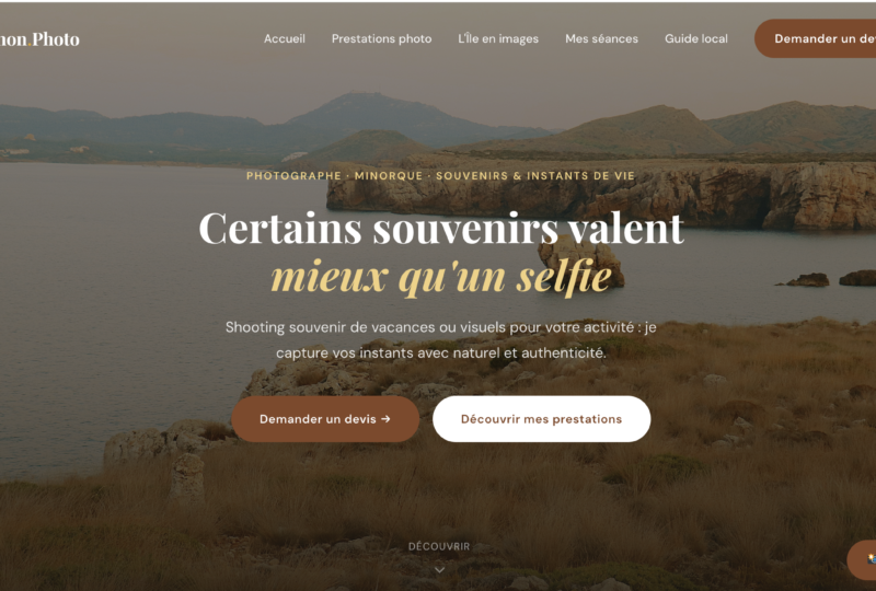 Photographe à Minorque : immortalisez vos plus beaux moments avec une experte de l’image méditerranéenne.