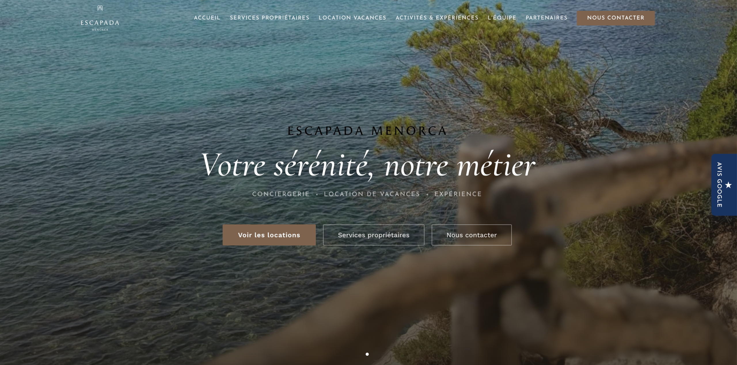 Creation d'un site internet pour une conciergerie à Minorque